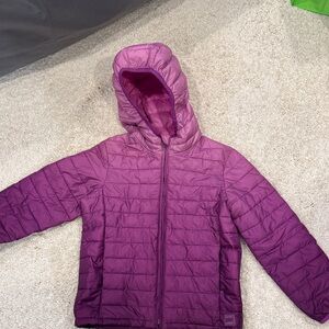 Gap Kids Girls Hooded Puffer Jacket sz Small